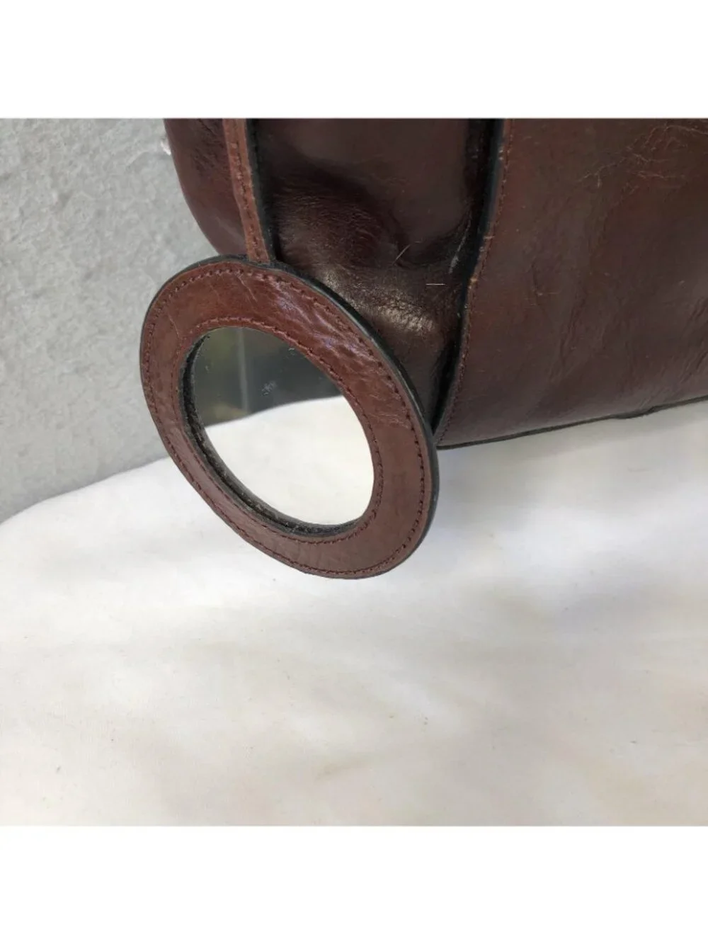 Italian Leather Briefcase Bag Mens Large Brown Zip Crossbody Business Organizer